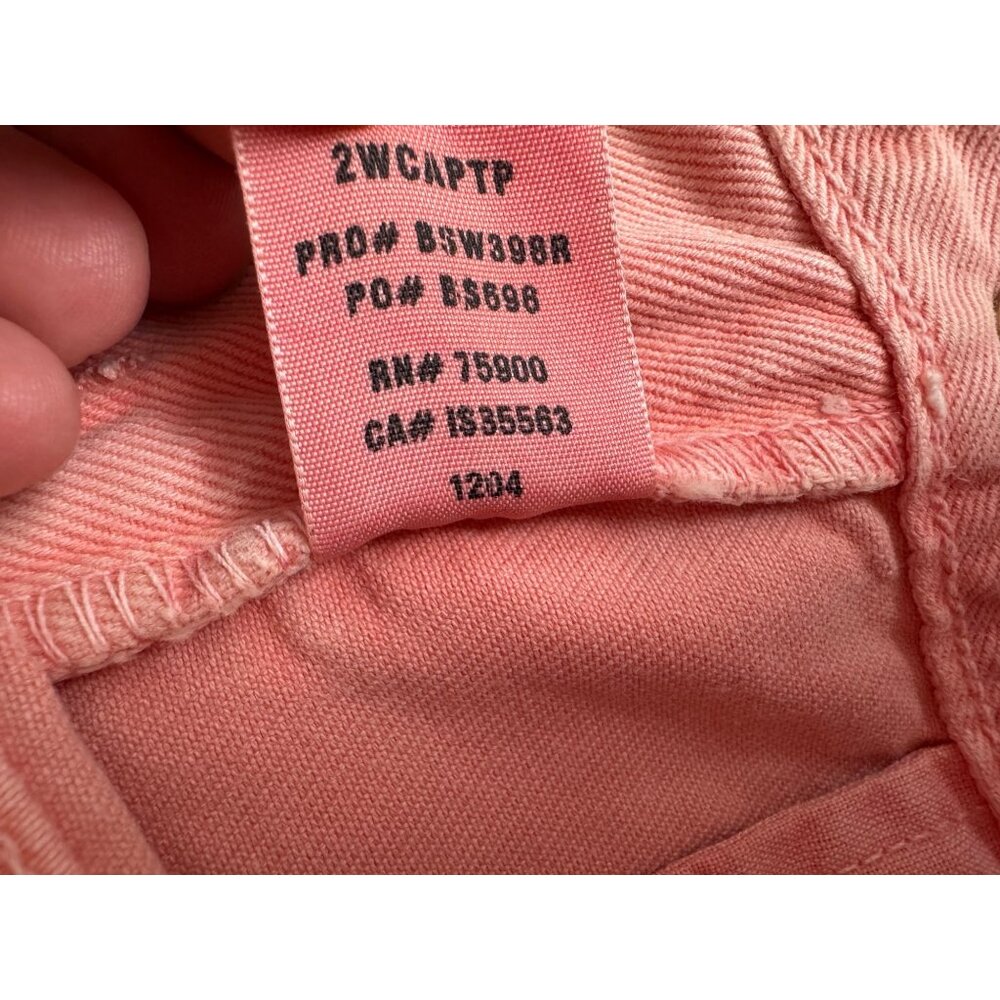 Big Star Womens Pink Capri Pants NWT Size 24 Made In USA Cotton Blend - Picture 7 of 12